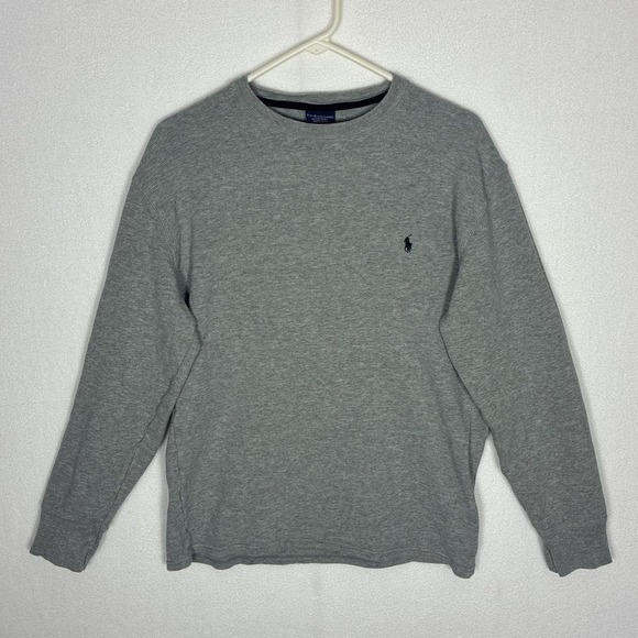 Polo Ralph Lauren Other - Grey Polo Ralph Lauren thermal waffle sweatshirt men's Lg